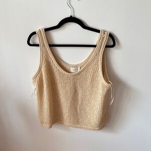 DISSH Beige Knit Tank Top